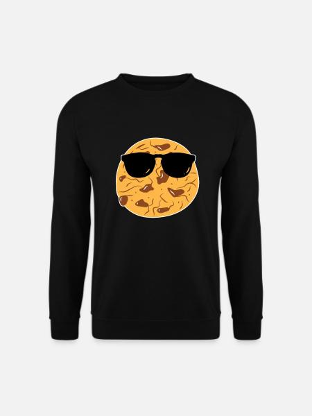 Chocolate Cookies With Sunglasses - Unisex Sweatshirt - black