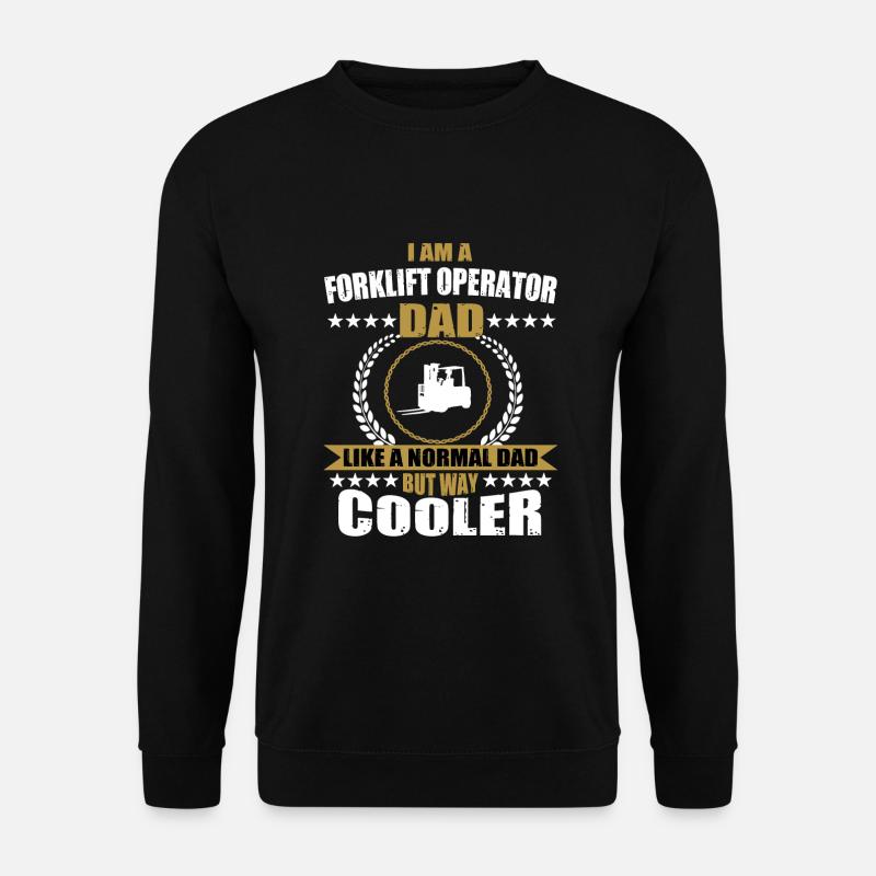 Forklift Papa - Unisex Sweatshirt - black