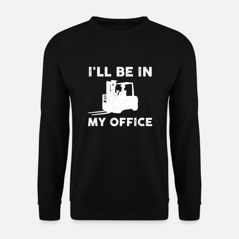 Lustiges Gabelstapler Geschenk - Unisex Pullover - Schwarz