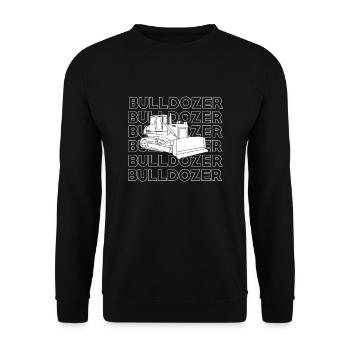Bulldozer - Unisex Sweatshirt - black - Front - Alina (178cm) & Michal (187cm)