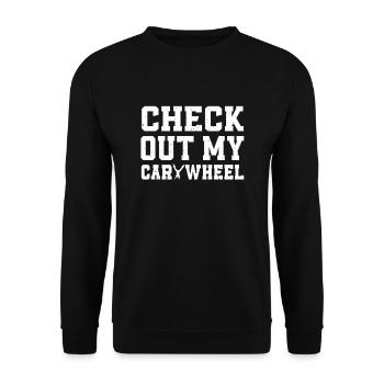 Regardez ma course de roue - Sweat-shirt Unisexe - noir - Devant - Alina (178cm) & Michal (187cm)