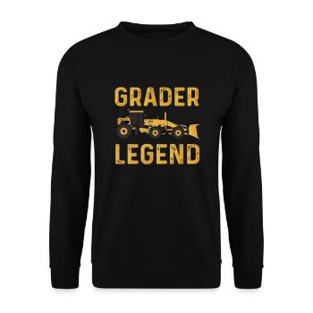 Grader Legend - Unisex Sweatshirt - black - Front - Alina (178cm) & Michal (187cm)