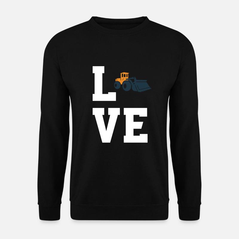 Wheel loader lovers - Unisex Sweatshirt - black