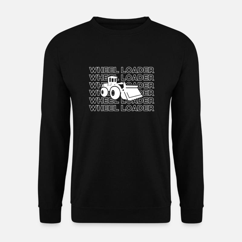 Chargeuse sur pneus - Sweat-shirt Unisexe - noir