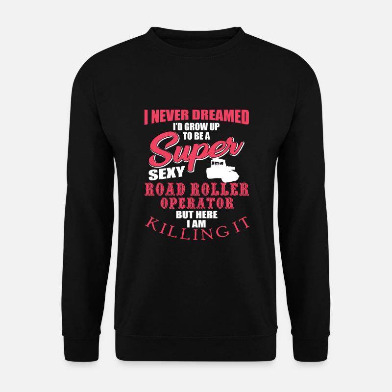 Fun Roller Design - Unisex Sweatshirt - black