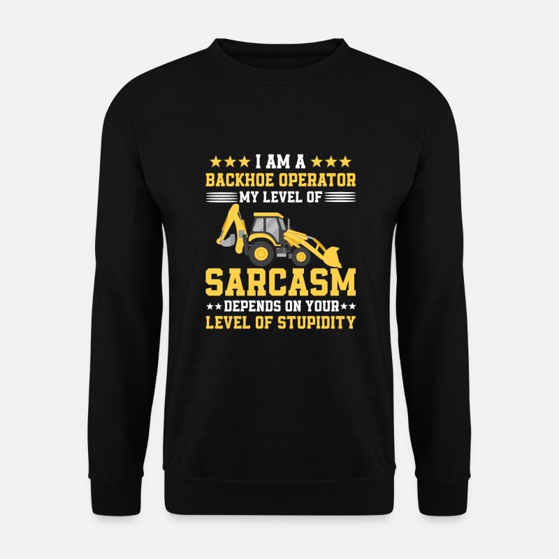 Backhoe loader - Unisex Sweatshirt - black