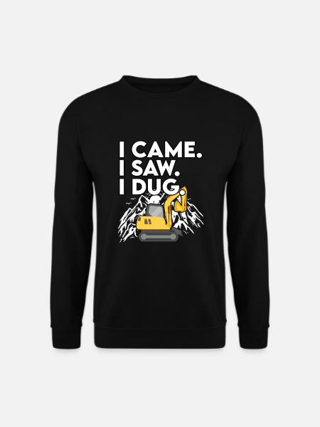 Funny Excavator Gift - Unisex Sweatshirt - black