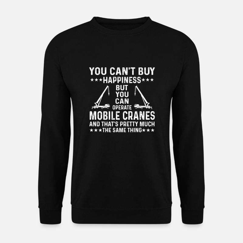 Mobilkran Fahrer - Unisex Pullover - Schwarz
