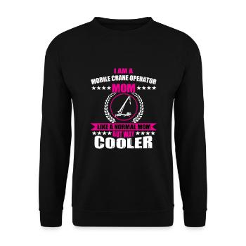 Grutier mobile Maman - Sweat-shirt Unisexe - noir - Devant - Alina (178cm) & Michal (187cm)