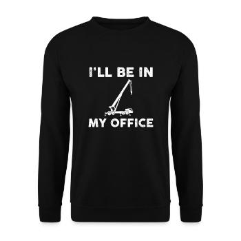 Mobilkranführer Geschenk - Unisex Pullover - Schwarz - Vorne - Alina (178cm) & Michal (187cm)