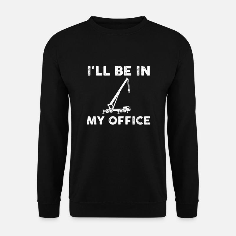 Cadeau de grutier mobile - Sweat-shirt Unisexe - noir
