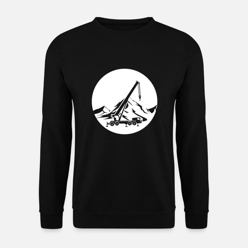 Mobile crane - Unisex Sweatshirt - black