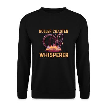 Chuchotement de montagnes russes - Sweat-shirt Unisexe - noir - Devant - Alina (178cm) & Michal (187cm)