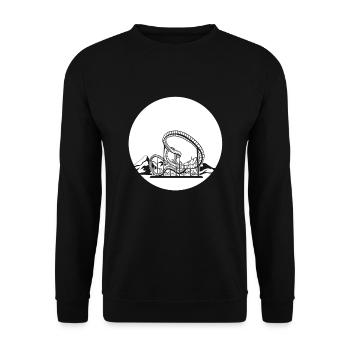 Montagnes russes avec montagnes - Sweat-shirt Unisexe - noir - Devant - Alina (178cm) & Michal (187cm)