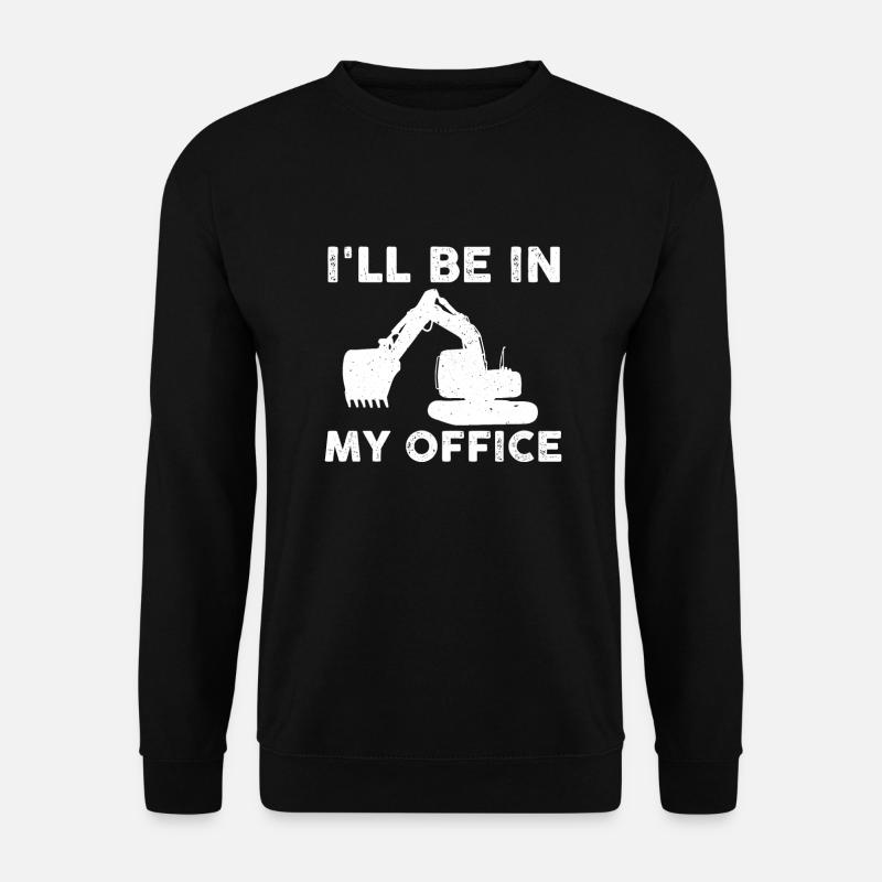 Lustiges Bagger Design - Unisex Pullover - Schwarz