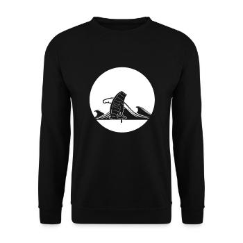 Wing Foiling - Unisex Pullover - Schwarz - Vorne - Alina (178cm) & Michal (187cm)