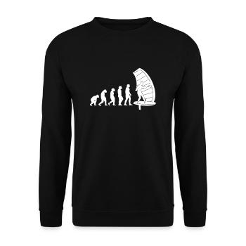Wing Foiling Evolution - Unisex Pullover - Schwarz - Vorne - Alina (178cm) & Michal (187cm)