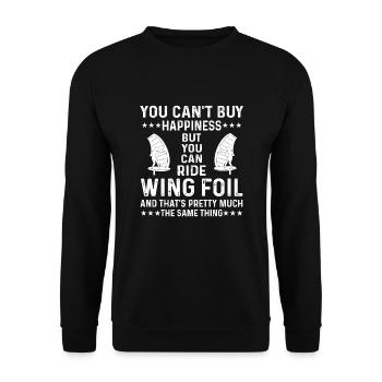 Tolles Wingfoiling Shirt - Unisex Pullover - Schwarz - Vorne - Alina (178cm) & Michal (187cm)