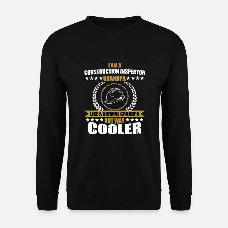 Building inspector Grandpa - Unisex Sweatshirt - black