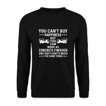 Grand t-shirt pavé en béton - Sweat-shirt Unisexe - noir - Devant - Alina (178cm) & Michal (187cm)