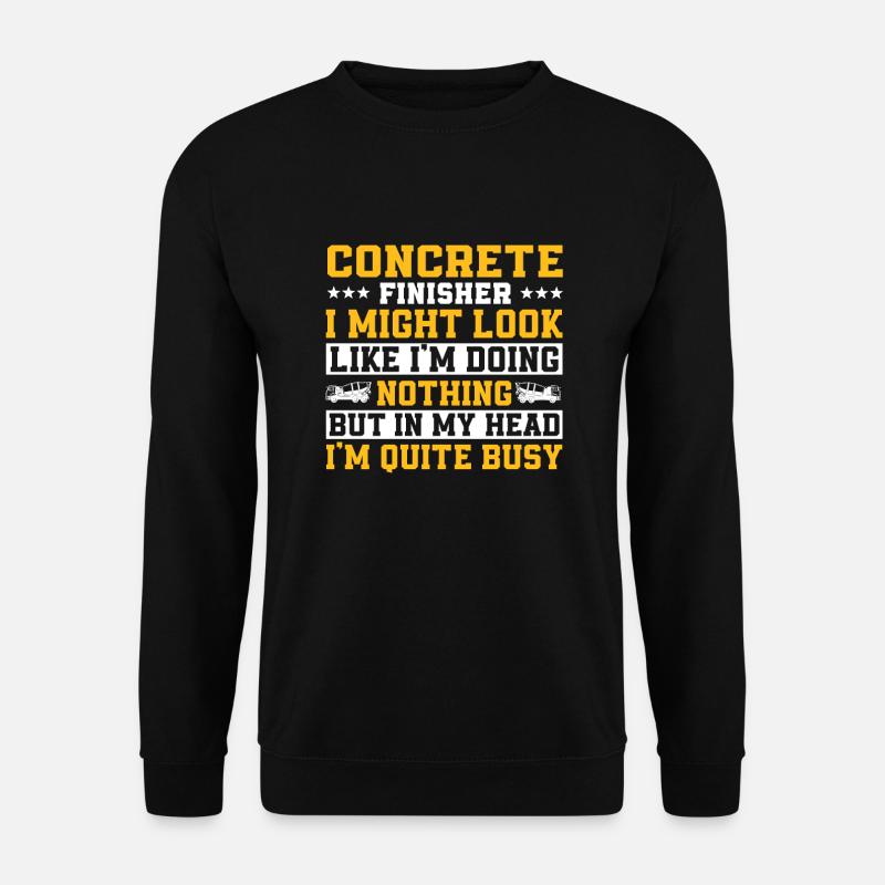 Funny Concrete Polisher Design - Unisex Sweatshirt - black