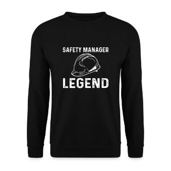 Légende du gestionnaire de sécurité - Sweat-shirt Unisexe - noir - Devant - Alina (178cm) & Michal (187cm)