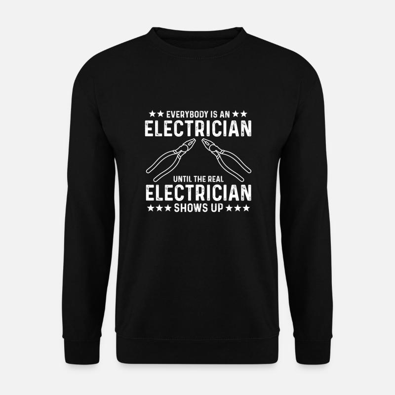 Funny electrician design - Unisex Sweatshirt - black