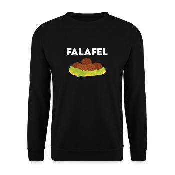 Falafel - Unisex Sweatshirt - black - Front - Alina (178cm) & Michal (187cm)