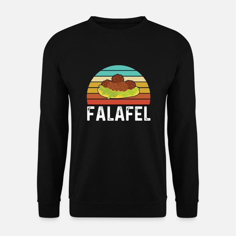Retro-falafel - Unisex Pullover - Schwarz