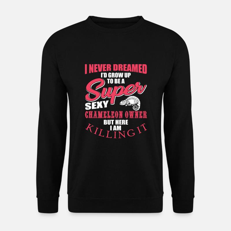 Drôle de design caméléon - Sweat-shirt Unisexe - noir