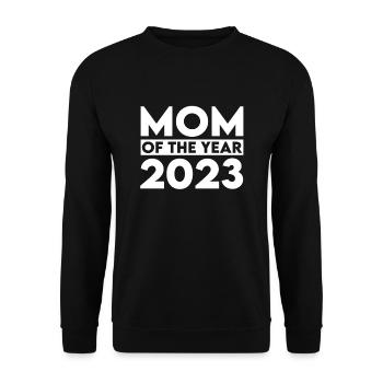 Mutter Des Jahres 2023 - Unisex Pullover - Schwarz - Vorne - Alina (178cm) & Michal (187cm)
