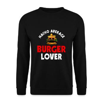 Chemise Burger et Nacho - Sweat-shirt Unisexe - noir - Devant - Alina (178cm) & Michal (187cm)