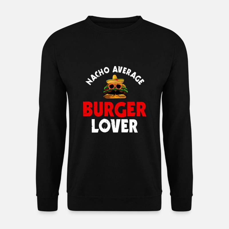 Burger and Nacho Shirt - Unisex Sweatshirt - black