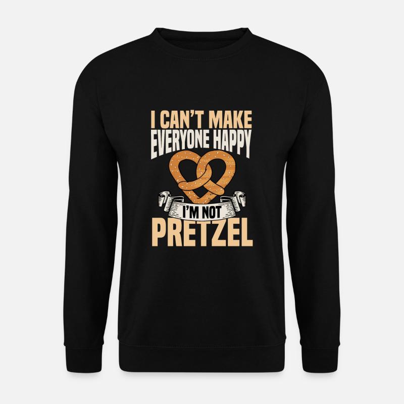 Lustiges Brezel Shirt - Unisex Pullover - Schwarz