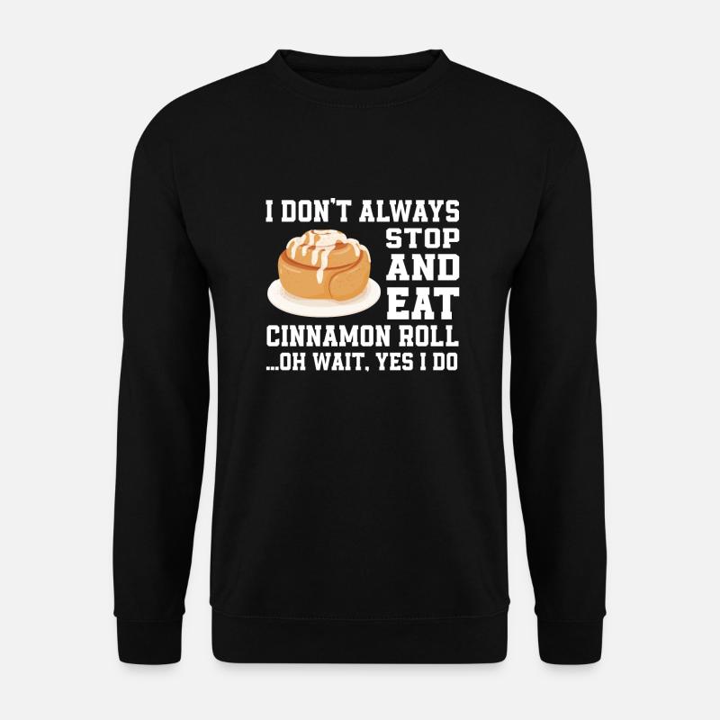 Lustiges Zimtschnecken Design - Unisex Pullover - Schwarz