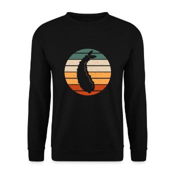 Retro Tempura Design - Unisex Sweatshirt - black - Front - Alina (178cm) & Michal (187cm)