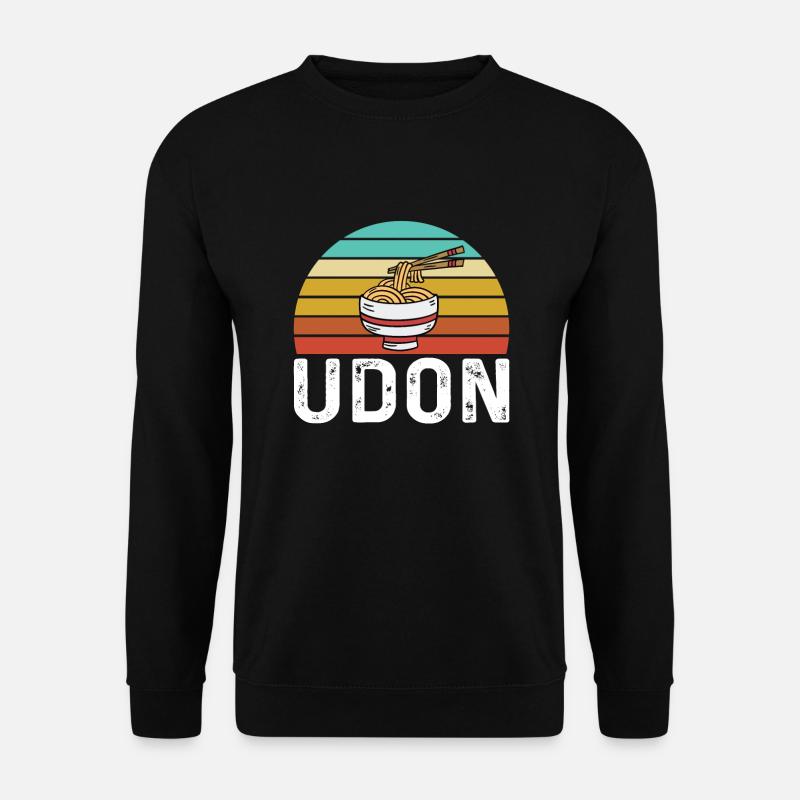 Retro Udon Nudeln Design - Unisex Pullover - Schwarz