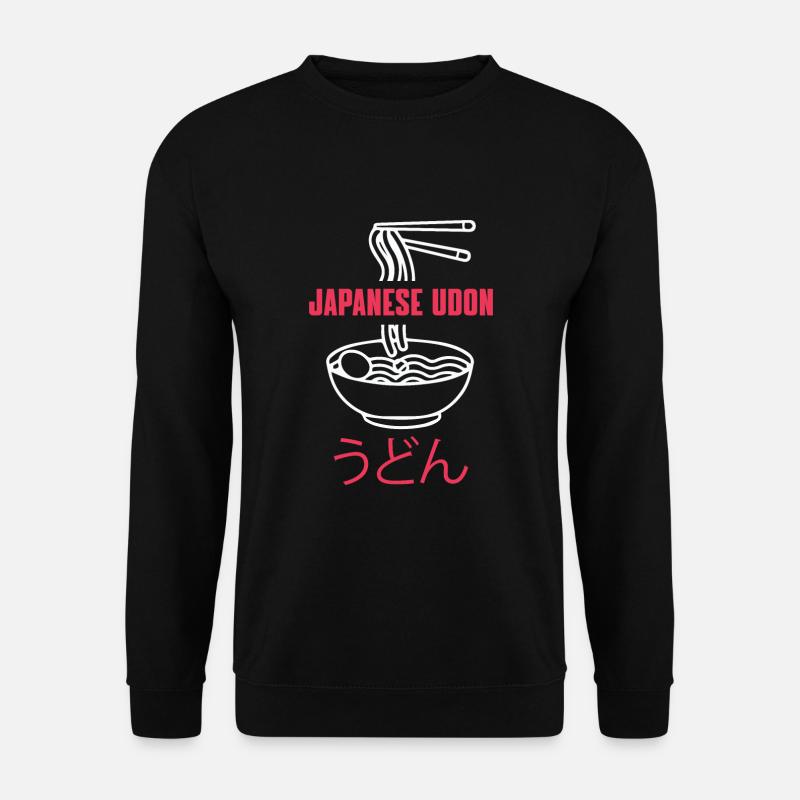Japanisches Udon - Unisex Pullover - Schwarz