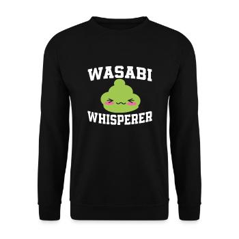 Wasabi Whisperer - Sweat-shirt Unisexe - noir - Devant - Alina (178cm) & Michal (187cm)