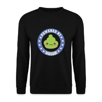 Propulsé par wasabi - Sweat-shirt Unisexe - noir - Devant - Alina (178cm) & Michal (187cm)