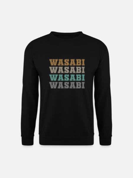 Wasabi lettering - Unisex Sweatshirt - black