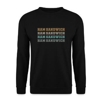Ham sandwich - Unisex Sweatshirt - black - Front - Alina (178cm) & Michal (187cm)