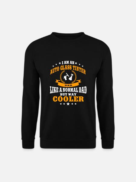 Auto Glas Tinter Papa T-Shirt - Unisex Pullover - Schwarz