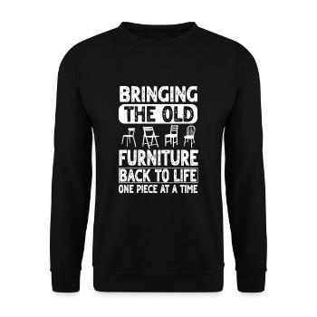 Renversant - Sweat-shirt Unisexe - noir - Devant - Alina (178cm) & Michal (187cm)