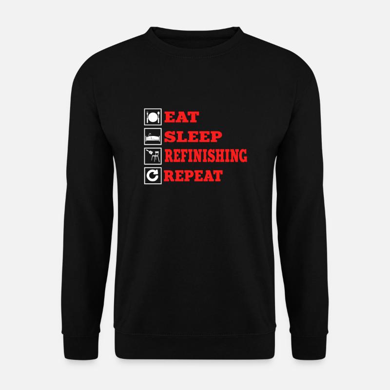 Nacharbeiten - Unisex Pullover - Schwarz