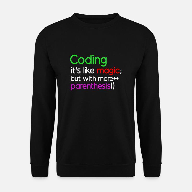 Lustiges Programmiershirt - Unisex Pullover - Schwarz