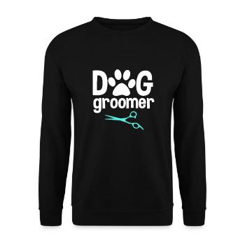 Toiletteur pour chiens - Sweat-shirt Unisexe - noir - Devant - Alina (178cm) & Michal (187cm)