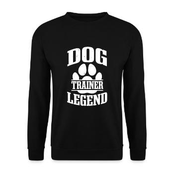 Hundetrainer Legende - Unisex Pullover - Schwarz - Vorne - Alina (178cm) & Michal (187cm)