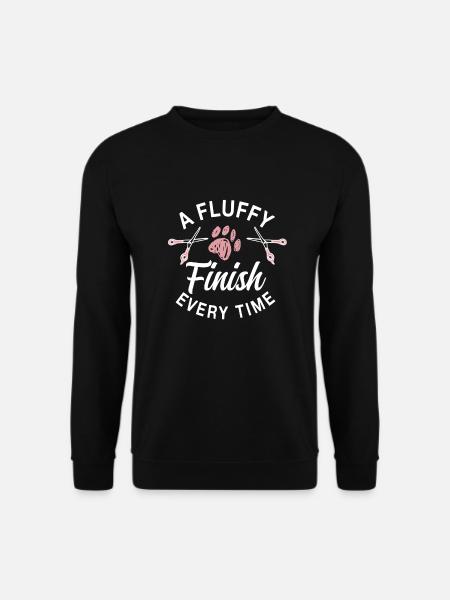 Cute dog groomer T-shirt - Unisex Sweatshirt - black
