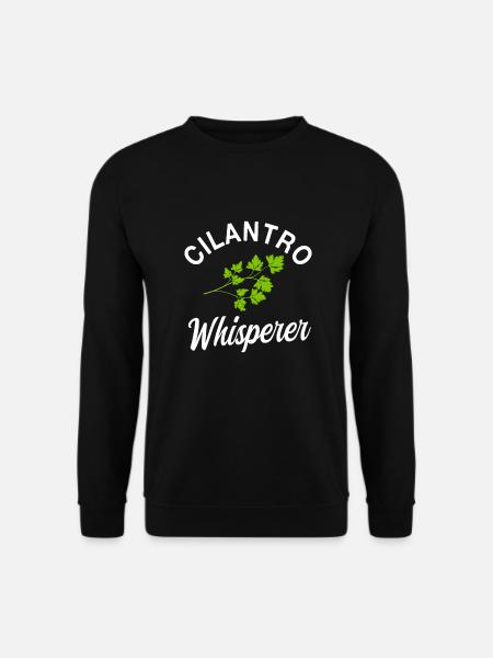 Koriander Flüsterer T-shirt - Unisex Pullover - Schwarz
